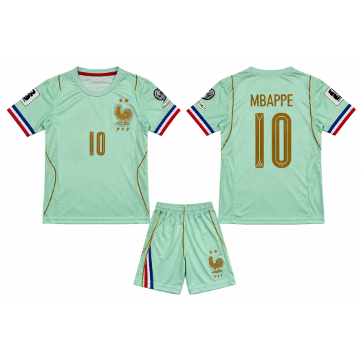 Francia válogatott 2026 VB váltó mezgarnitúra Mbappe felirattal