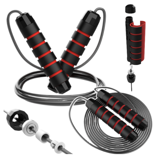 Ugrókötél habszivacs fogantyúval, állítható, 3 m