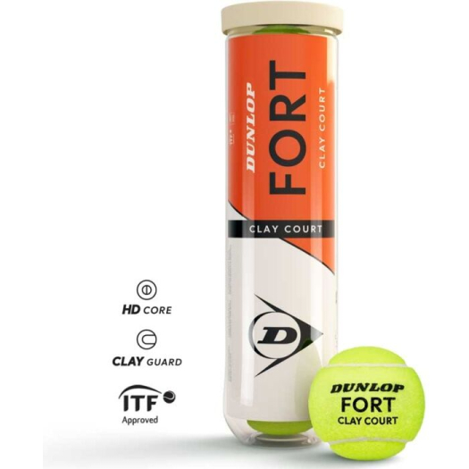 Dunlop Clay Court teniszlabda 4 db/cső    2025