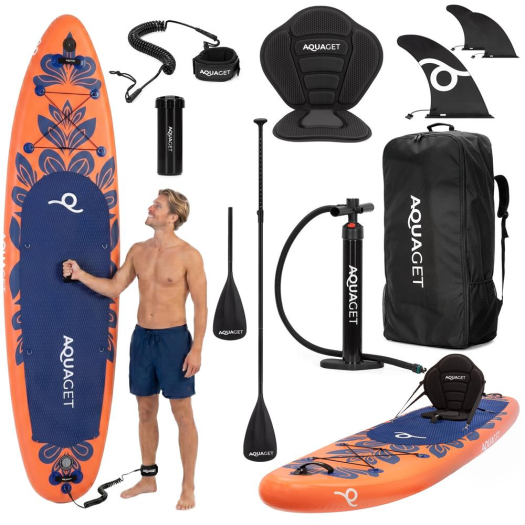 AQUAGET 2026 SUP DESZKA üléssel 350 cm 220 kg terhelhetőség
