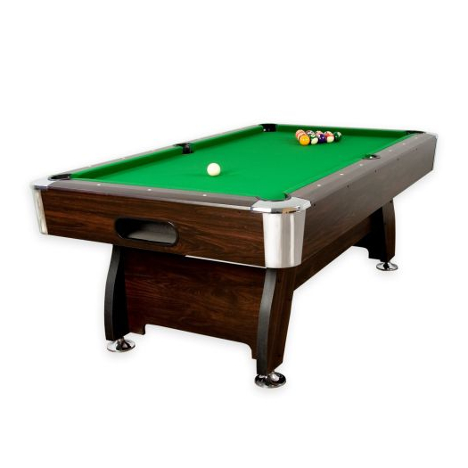 GamesPlanet® Biliárdasztal PREMIUM 8ft zöld  és kék SZUPER ÁR