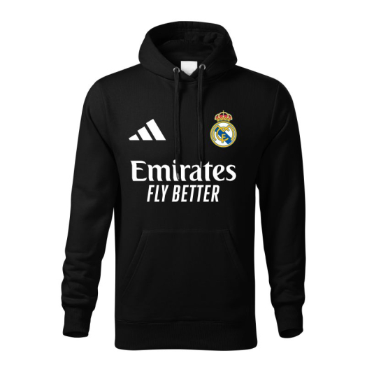 Real Madrid Adidas kapucnis pamut pulóver