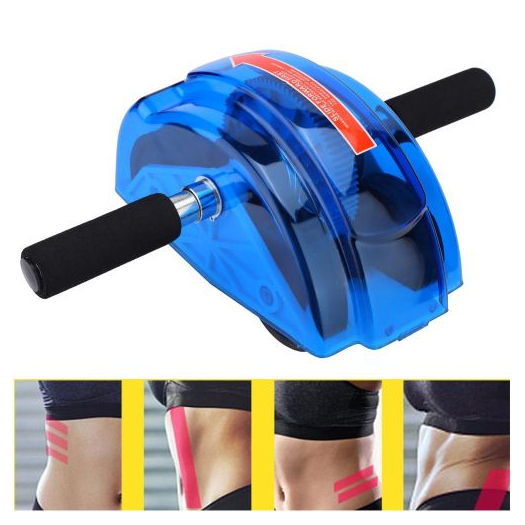 Hasizom edző négygörgős kerékkel, edzőtermi otthoni fitnesz felszerelés fogaskerékkel