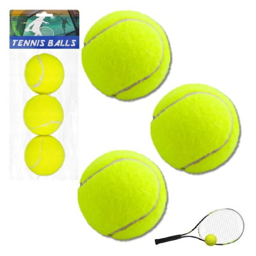 Klasszikus  teniszlabda szett sárga 3 db.