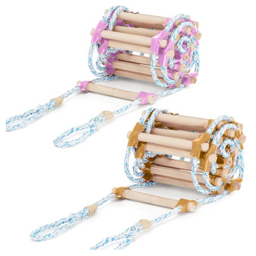 Kötéllétra, 3m, sárga/rózsaszín HIGHER