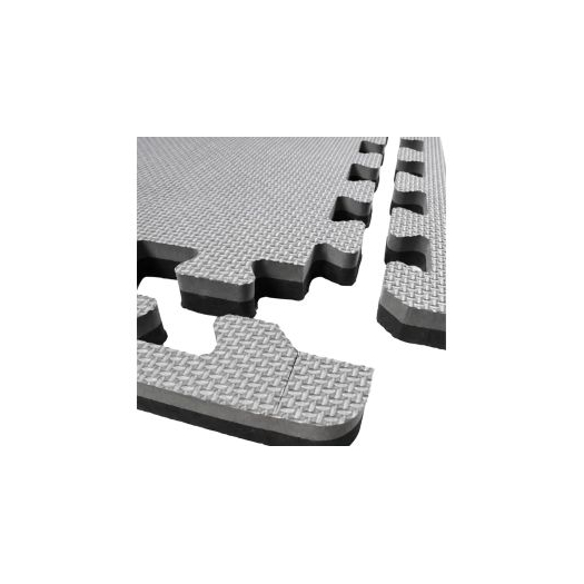 Szegély 100x100x2cm puzzle tatamihoz LEE, szürke-fekete