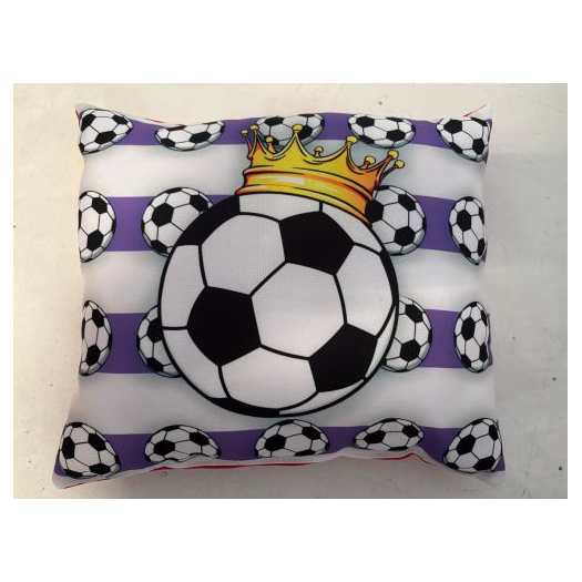 lila-fehér koronás párna 30x25 cm