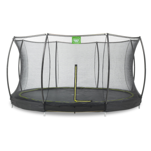 EXIT Silhouette talajra szerelhető trambulin ø427cm biztonsági hálóval