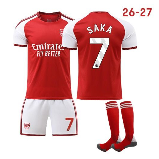 Arsenal 2026-27 gyermek mezgarnitúra Saka felirattal