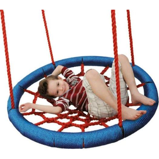 Fészekhinta WOODY 91409 kék 100 cm