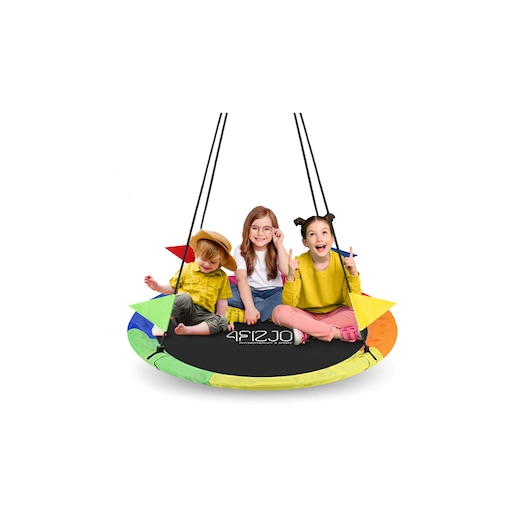 Kültéri fészekhinta, 4FIZJO, g, 120 cm átmérő, vízálló,