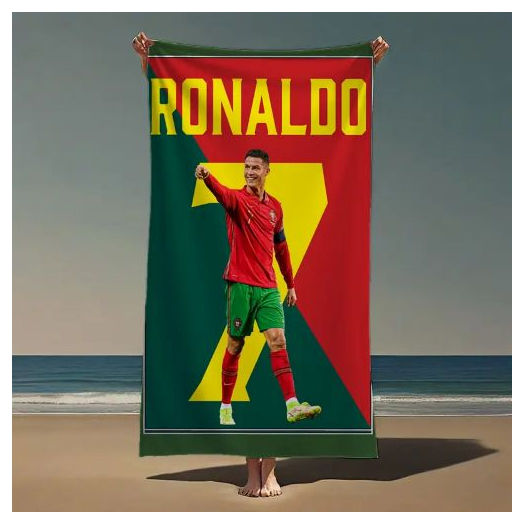 Portugál Ronaldo strandtörölköző 140 x70 cm