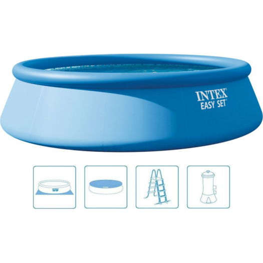 INTEX Easy Set Pool Medence 457 x 107 cm szűrőrendszerrel 12V 26166GN