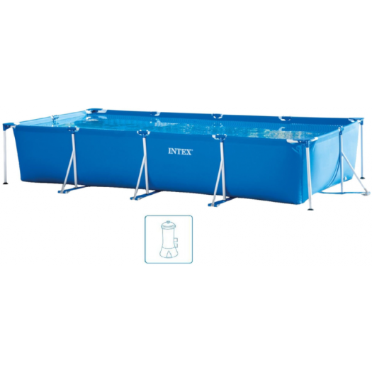 INTEX Rectangular Frame Fémvázas medence szett, 450 x 220 x 84 cm 28274NP