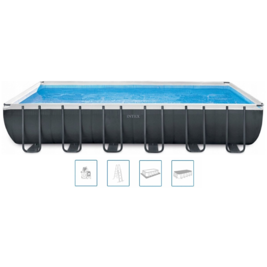 INTEX Ultra XTR Rectangular Frame Medence szett, 975 x 488 x132 cm 26378NP