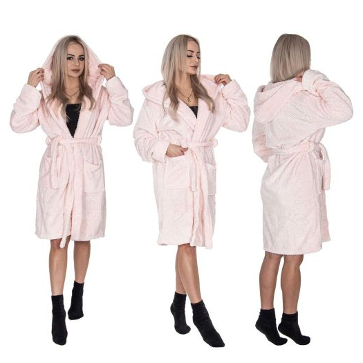 Női fürdőköntös pink
