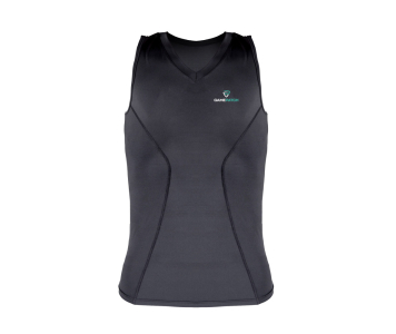 Gamepatch Kompressziós ujjatlan felső, fekete XXL