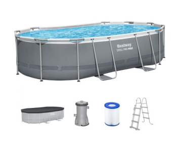 BESTWAY Steel Pro Max Fémvázas medence szett, 488 x 305 x 107 cm 56448