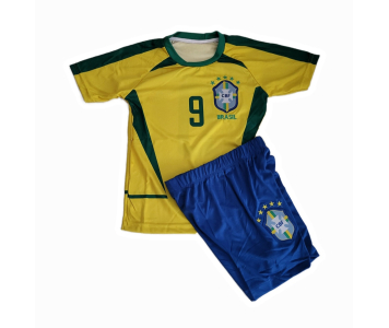 Brazíl hazai Retro Ronaldo gyermek mezgarnitúra