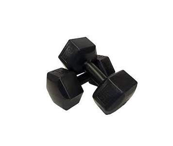 PVC kézisúlyzó, hatszögletű 2x5 kg