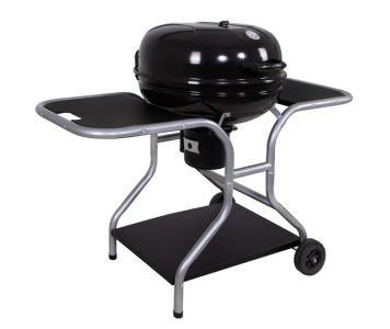 KERTI GRILL KIEGÉSZÍTŐK NÉLKÜLI 100X125 CM-ES FASZÉN POLCCAL ÉS FEDÉLLEL