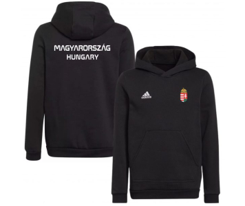 Adidas Magyar gyerek kapucnis pulóver fekete