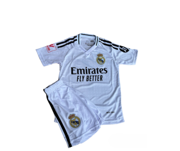 2024-es Real Madrid gyerek szurkolói mezgarnitúra Vini Jr. felirattal