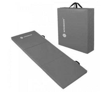 Összecsukható tornaszőnyeg, 180 x 60 x 5,5 cm, szürke 