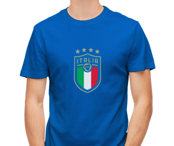 Itália szurkoló gyermek pamut póló 2024 3 színben