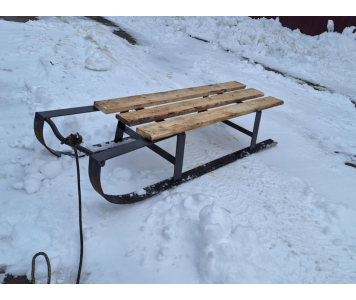 Erős fém szánkó 120 cm hosszú      Új termék! AKCIÓS