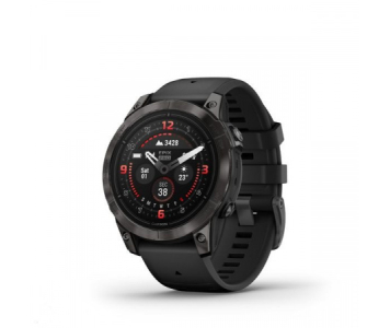 Garmin Epix Pro (Gen2) Sapphire 47mm Karbonszürke DLC - fekete szilikon szíjjal pulzusmérő óra