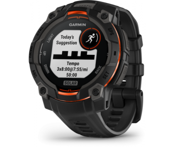 Garmin Instinct 3 45mm Solar, Black pulzusmérő óra