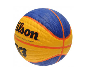 Kosárlabda Wilson Replica FIBA 3X3 gumi 6-os méret sárga-kék