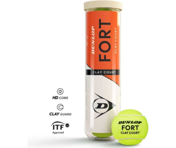 Dunlop Clay Court teniszlabda 4 db/cső    2025