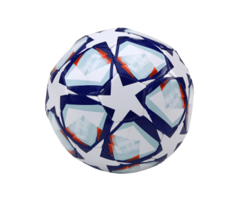 futballlabda, fehér, csillagmintás, 5-ös méret 6-15 korig