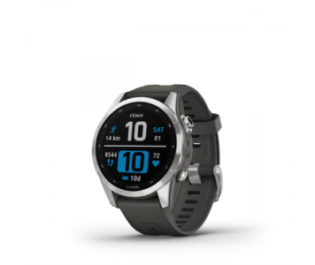 Garmin fenix 7S Silver-Graphite pulzusmérő óra