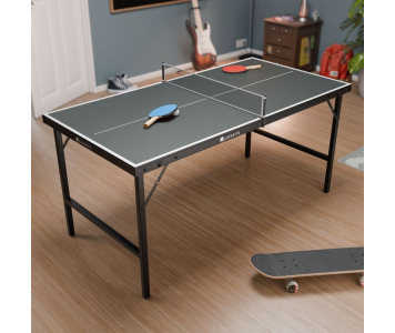 Összecsukható mini pingpong asztal kiegészítőkkel 152 x 71 cm