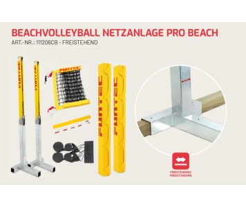 Strandröplabda hálórendszer Pro Beach 8,5 m (szabadon álló)