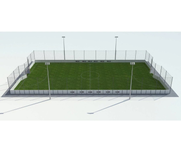 Pályavédőháló garnitúra 22x42 m-s MLSZ műfüves focipályákhoz