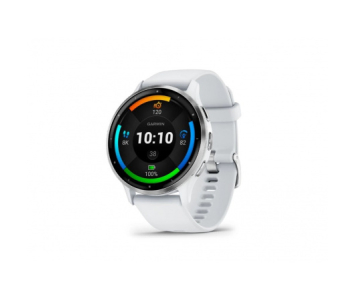 Garmin Venu 3 Silver Steel / Whitestone Szilikon Szíjjal