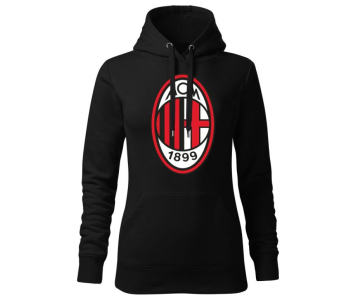 AC Milan szurkolói női pamut kapucnis pulóver