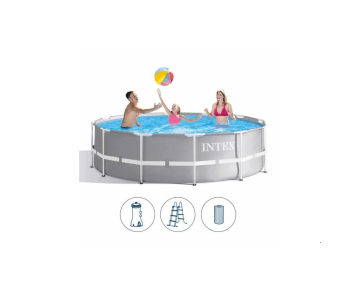 Vízforgatós medence szett, fémvázas 366 x 99 cm - INTEX PRISM FRAME POOL 26716