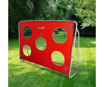 Célzófalas focikapu Piros 213x152x75cm