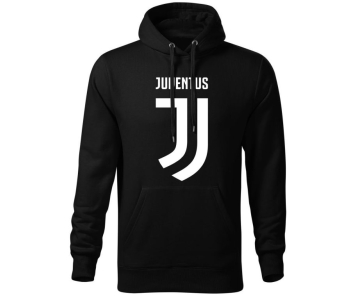 Juventus férfi kapucnis szurkolói pamut pulóver