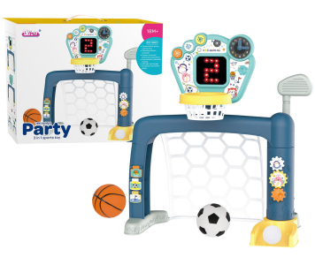 3 az 1-ben készlet kisgyermekeknek golf, kosárlabda,foci