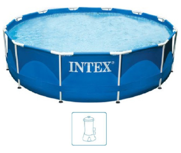 INTEX METAL FRAME Medence 305 × 76 cm szűrőrendszerrel