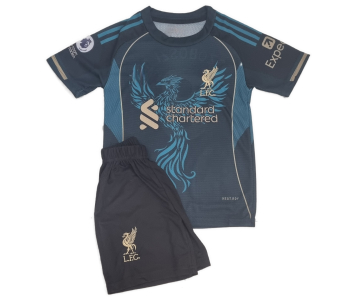 2024-es Liverpool szurkolói szurkolói gyerek mezgarnitúra SZOBOSZLAI felirattal