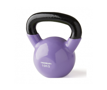 Vinyl kettlebell öntöttvas  - 10 kg - Lila - TREMBLAY