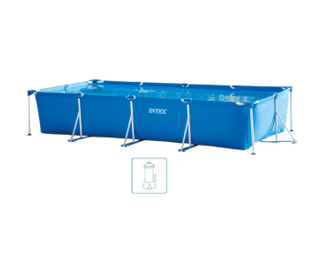 INTEX Rectangular Frame Fémvázas medence szett, 450 x 220 x 84 cm 28274GN